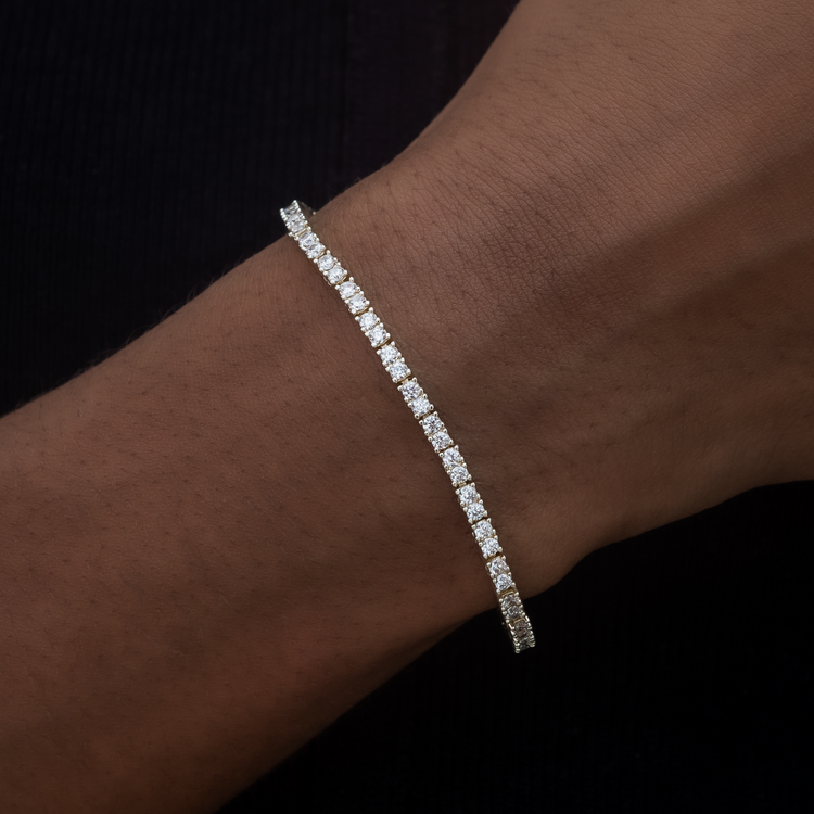 Tennis bracelet hotsell womens gold