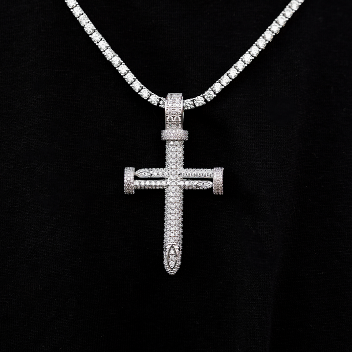 White Gold Nail Cross (Large) – The GLD Shop
