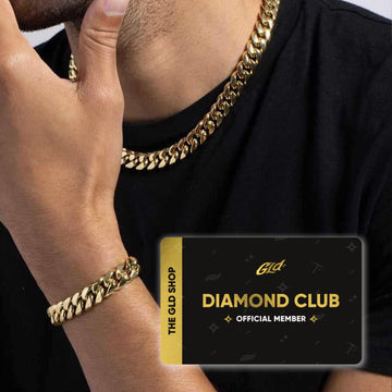 GLD Signature Cuban Chain + Bracelet Bundle with Diamond Club Card