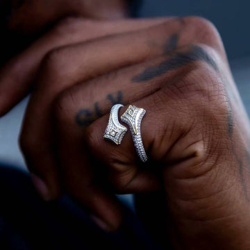 Pave Star Wrap Ring