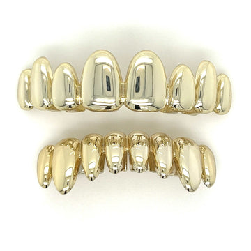 Golden Dripping Grillz in Yellow Gold