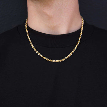 Solid Gold Rope Chain (4mm)